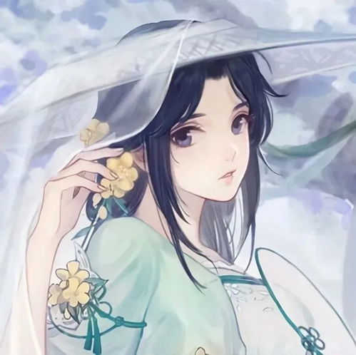 唯美古风女生头像湫去椿来海棠花开
