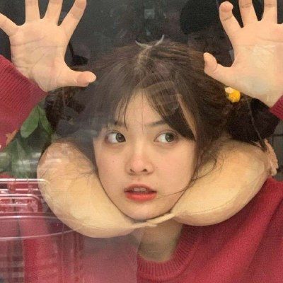 十一温柔干净女头适合国庆换的红色系宝藏头像