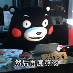 熊本熊搞笑表情包就这样循环往复,我成仙了