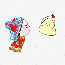 卡通京剧亲粽子的漫画人物素材图片免费下载千库网