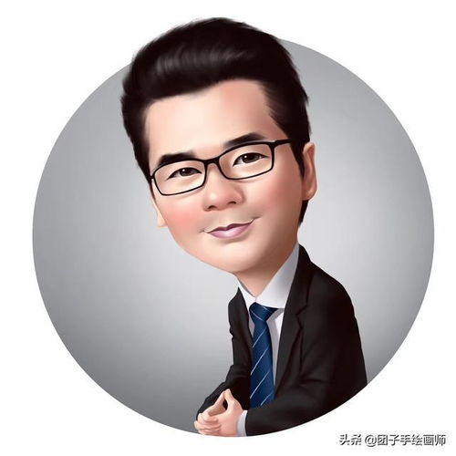 2021微信漫画头像西装革履成熟睿智成功人士专属