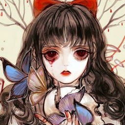 手绘动漫女生头像唯美病女动漫女生