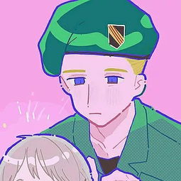 一个军人和一个小女孩的动漫或者就是漫画在网上找到了类似的头像