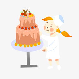 手绘矢量免抠卡通可爱美食餐饮厨师蛋糕师图片素材其他格式下载动漫人物大全