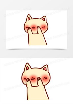 小白猫图片卡通可爱呆萌大全熊猫办公
