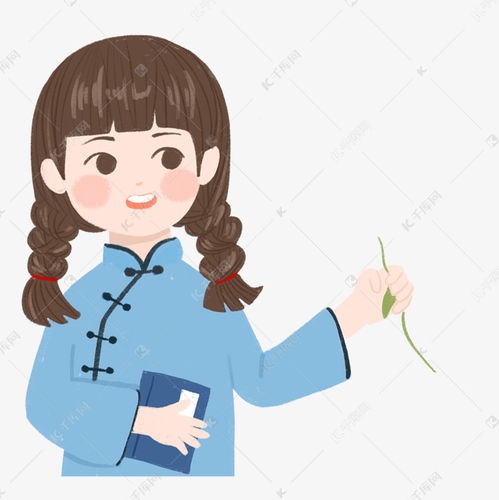 梳着辫子的民国女学生免抠图素材图片免费下载千库网