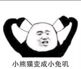 熊猫头表情包聊天结束,告辞