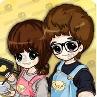 qq情侣头像2018卡通姐妹