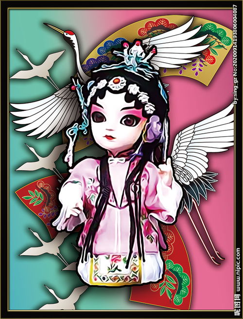 京剧卡通人物崔莺莺图片