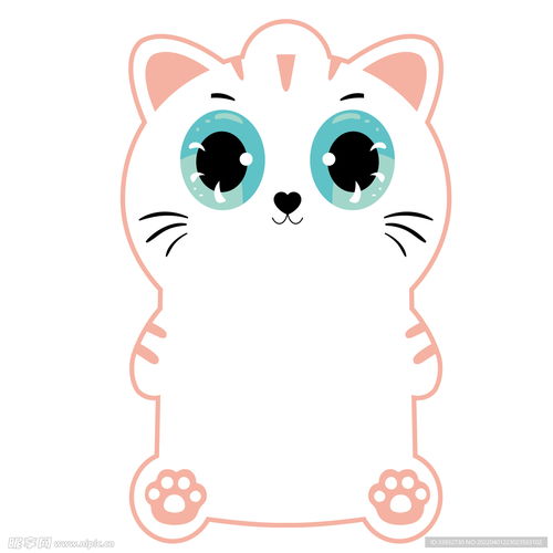 卡通可爱动物猫矢量插画设计图