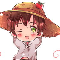 带草帽的女孩卡通头像