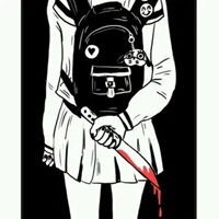 二次元半身头像女二次元女生黑白半身头像图片