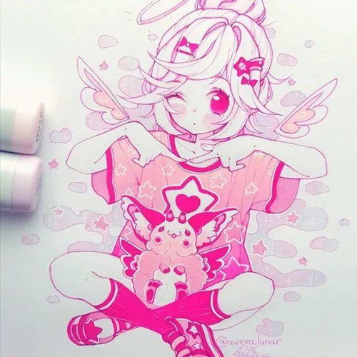 马克笔动漫丨甜甜学生党最爱漫画少女手绘插画