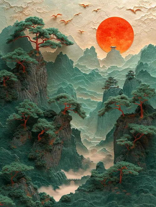 旺事业的山水画头像,好运微信头像,旺运又旺财的微信头像