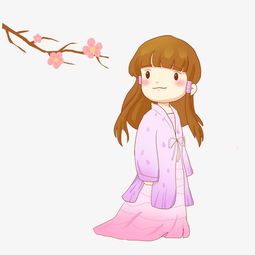 古风汉服女孩与梅花免抠png素材图片素材其他格式下载动漫人物大全