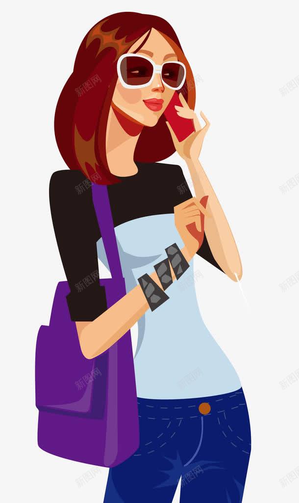 时尚美女免抠png设计图片免费下载页面网页平面电商创意素材卡通墨镜素材