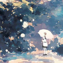 日本插画谁规定下雨撑伞的二次堆糖,美好生活研究所