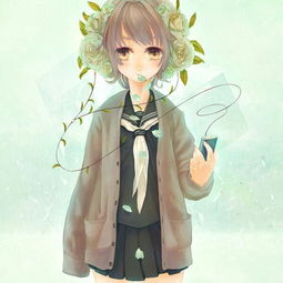 插画森系女孩