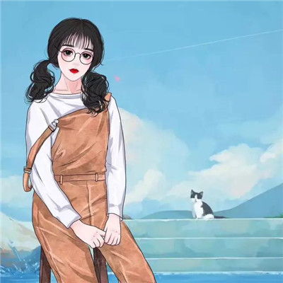 手绘卡通可爱美女头像我们画师真人作品分享