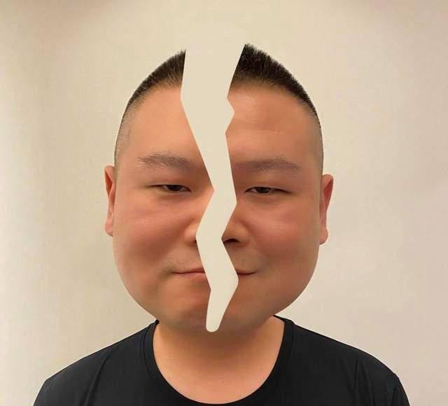 岳云鹏图片搞笑表情包裂开