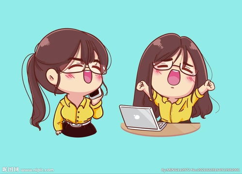 卡通美女图片