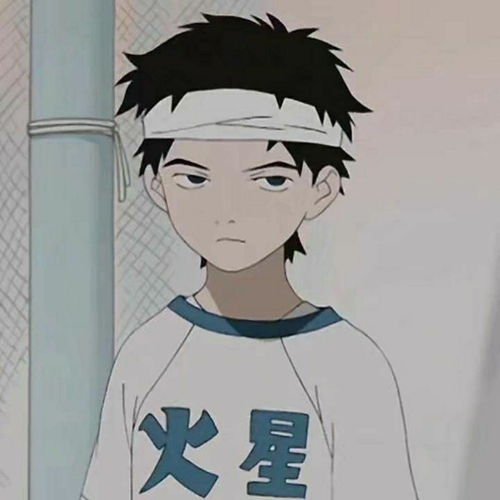 动漫卡通人物头像男生头巾