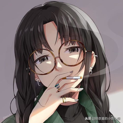 高冷流泪卡通女头像轮回