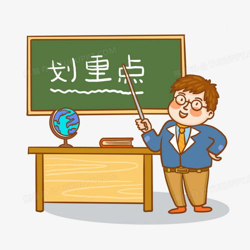 手绘卡通老师敲黑板强调重点插画元素png图片素材免费下载手绘png30003000像素