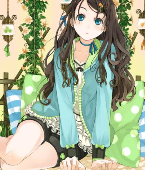 手绘女生头像童话般的卡通手绘插画,卡通少女草木有本心,何求美人折