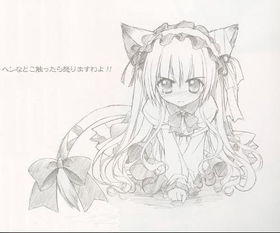 漫画类的黑白图片可爱的急