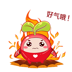 海航集团吉祥物卡通形象微信表情包动态二维码插画设计