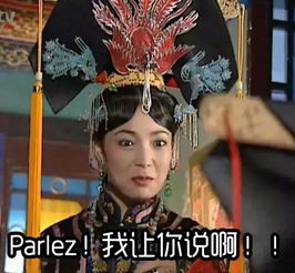 papi酱还珠格格说法语,七月安生法语吵架附表情包
