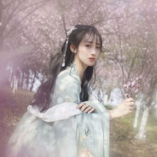 红色系ins风古风真人女生头像