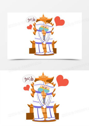 图片素材卡通情侣设计模板下载熊猫办公