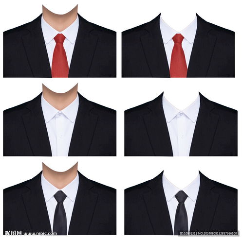 男人的西装领带证件照衣服素材设计图psd分层素材psd分层素材