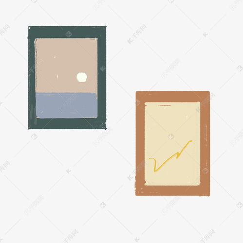 简约文艺墙画卡通png素材图片免费下载千库网