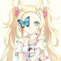 卡通猫的头像动漫少女