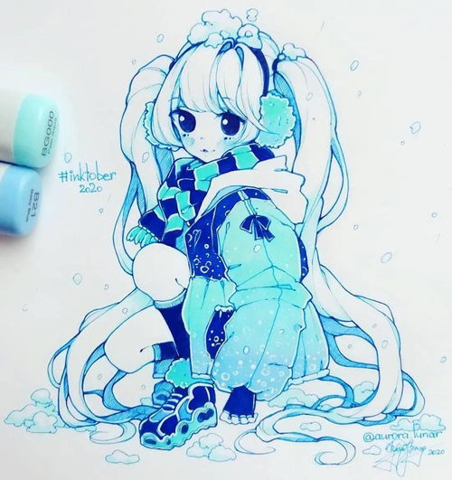 马克笔动漫丨甜甜学生党最爱漫画少女手绘插画