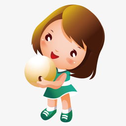 女孩拿着保龄球素材图片免费下载高清卡通手绘psd千库网图片编号6746876