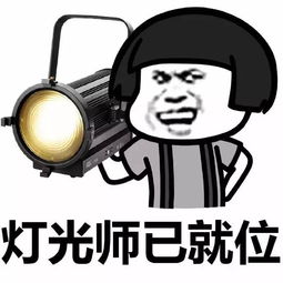 灯光师已就位,说出你的故事表情包