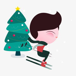 卡通个性q版可爱大眼萌滑雪男孩图片素材其他格式下载动漫人物大全