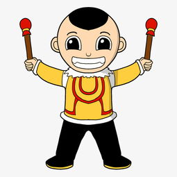 新年手拿鼓槌的小男孩图片素材其他格式下载动漫人物大全